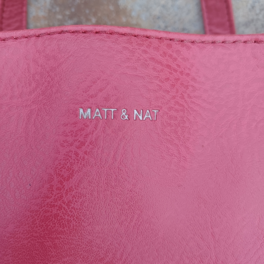 Matt & Nat Pink Women's Bag Tote Purse Barbiecore Vegan Satchel - Picture 4 of 16